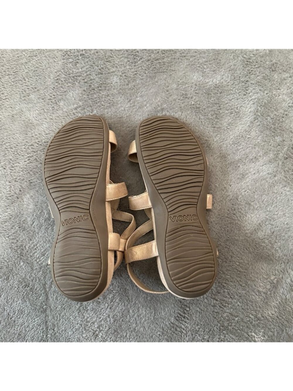 Vionic Jodie Gold Adjustable Sandals Shoes Women's size 9 - Picture 4 of 5